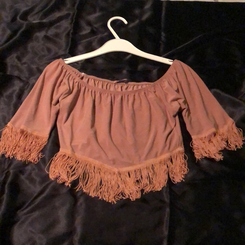 Sirens fringed crop top